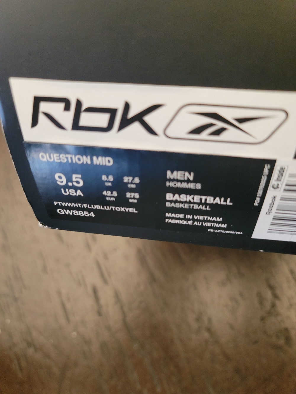 Mens Reebok Question Mid Denver Nuggets - Picture 3 of 13